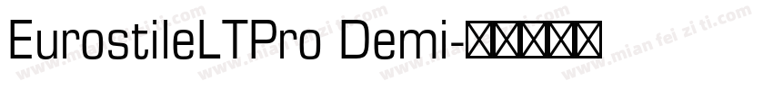 EurostileLTPro Demi字体转换